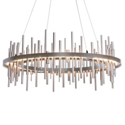 Hubbardton Forge Cityscape Circular LED Pendant Light - Color: Grey - 13991