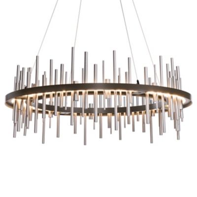 Hubbardton Forge Cityscape Circular LED Pendant Light - Color: Bronze - 139