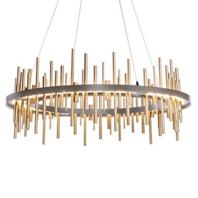 Hubbardton Forge Cityscape Circular LED Pendant Light - Color: Silver - 139