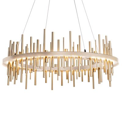 Hubbardton Forge Cityscape Circular LED Pendant Light - Color: Gold - 13991