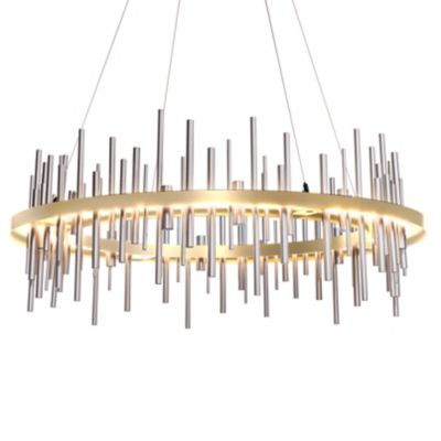 Hubbardton Forge Cityscape Circular LED Pendant Light - Color: Brass - 1399