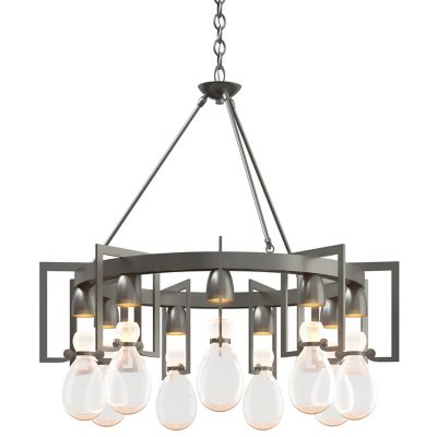 Hubbardton Forge Apothecary Circular Chandelier - Color: Silver - Size: 9 l