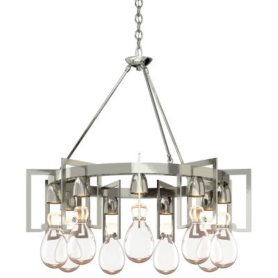 Hubbardton Forge Apothecary Circular Chandelier - Color: Silver - Size: 9 l