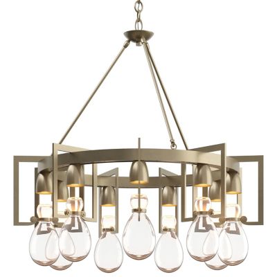 Hubbardton Forge Apothecary Circular Chandelier - Color: Wood tones - Size: