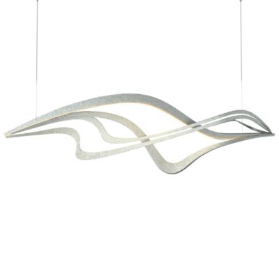 Hubbardton Forge Crossing Waves LED Linear Chandelier Light - Color: Silver