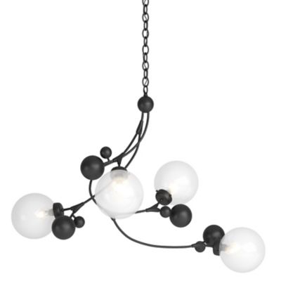 Hubbardton Forge Sprig Pendant Light - Color: Black - Size: 4 light - 13642