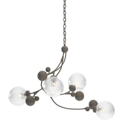 Hubbardton Forge Sprig Pendant Light - Color: Grey - Size: 4 light - 136420