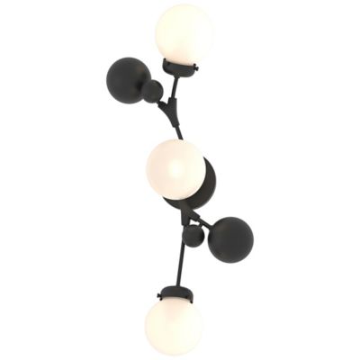 Hubbardton Forge Sprig Wall Sconce - Color: Black - Size: 3 light - 206050-