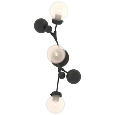 Hubbardton Forge Sprig Wall Sconce - Color: Black - Size: 3 light - 206050-