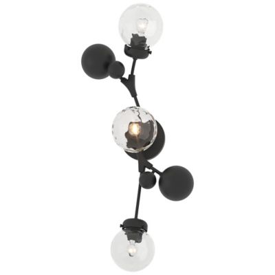 Hubbardton Forge Sprig Wall Sconce - Color: Black - Size: 3 light - 206050-