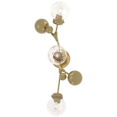 Hubbardton Forge Sprig Wall Sconce - Color: Brass - Size: 3 light - 206050-