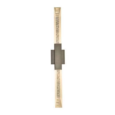 Hubbardton Forge Refraction Large Outdoor Wall Sconce - Color: Grey - Size: