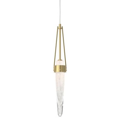 Hubbardton Forge Icicle Mini Pendant Light - Color: Clear - Size: 1 light -