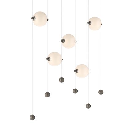 Hubbardton Forge Abacus LED Linear Chandelier Light - Color: White - Size: 