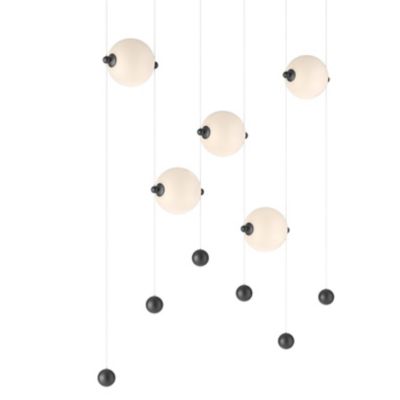 Hubbardton Forge Abacus LED Linear Chandelier Light - Color: White - Size: 