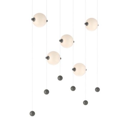 Hubbardton Forge Abacus LED Linear Chandelier Light - Color: White - Size: 