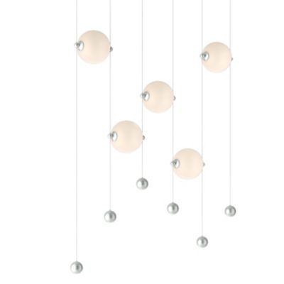 Hubbardton Forge Abacus LED Linear Chandelier Light - Color: White - Size: 