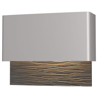 Hubbardton Forge Stratum LED Outdoor Wall Sconce - Color: Black - Size: 1 l