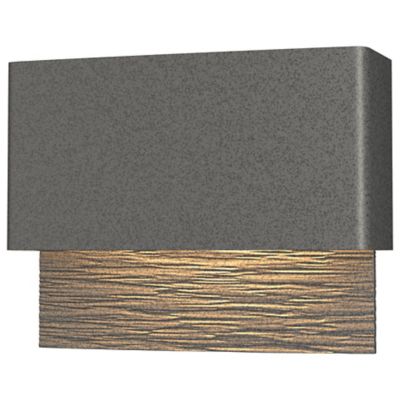 Hubbardton Forge Stratum LED Outdoor Wall Sconce - Color: Silver - Size: 1 