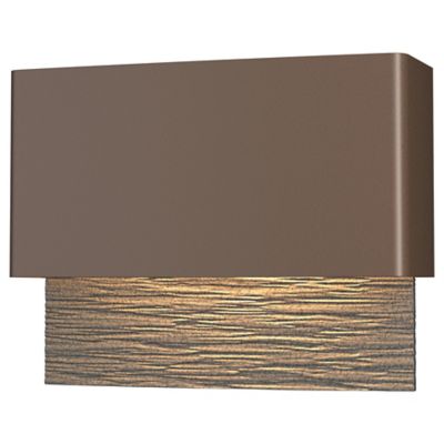 Hubbardton Forge Stratum LED Outdoor Wall Sconce - Color: Silver - Size: 1 