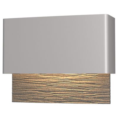 Hubbardton Forge Stratum LED Outdoor Wall Sconce - Color: Silver - Size: 1 