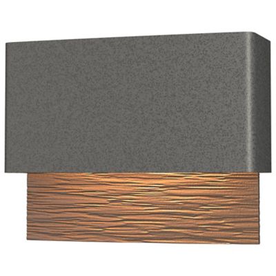 Hubbardton Forge Stratum LED Outdoor Wall Sconce - Color: Bronze - Size: 1 