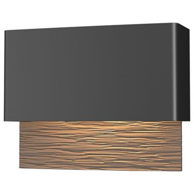 Hubbardton Forge Stratum LED Outdoor Wall Sconce - Color: Grey - Size: 1 li