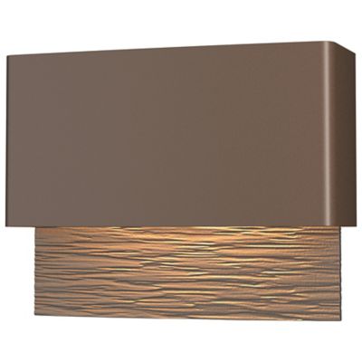 Hubbardton Forge Stratum LED Outdoor Wall Sconce - Color: Grey - Size: 1 li