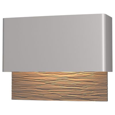 Hubbardton Forge Stratum LED Outdoor Wall Sconce - Color: Grey - Size: 1 li