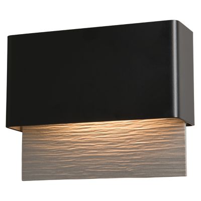 Hubbardton Forge Stratum LED Outdoor Wall Sconce - Color: Silver - Size: 1 