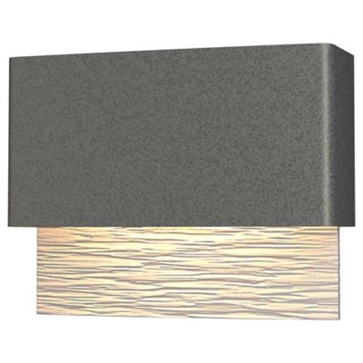 Hubbardton Forge Stratum LED Outdoor Wall Sconce - Color: Silver - Size: 1 