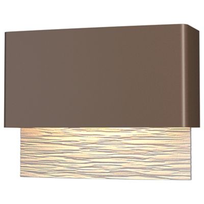 Hubbardton Forge Stratum LED Outdoor Wall Sconce - Color: Silver - Size: 1 