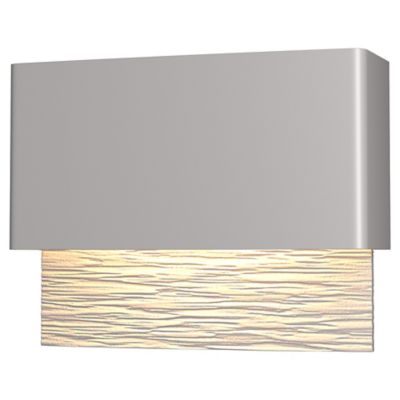 Hubbardton Forge Stratum LED Outdoor Wall Sconce - Color: Silver - Size: 1 