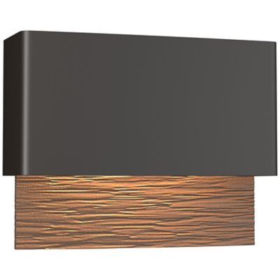 Hubbardton Forge Stratum LED Outdoor Wall Sconce - Color: Bronze - Size: 1 