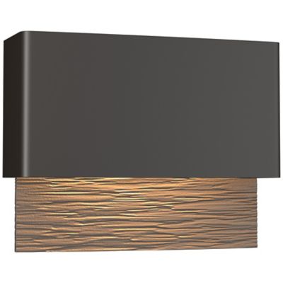 Hubbardton Forge Stratum LED Outdoor Wall Sconce - Color: Grey - Size: 1 li