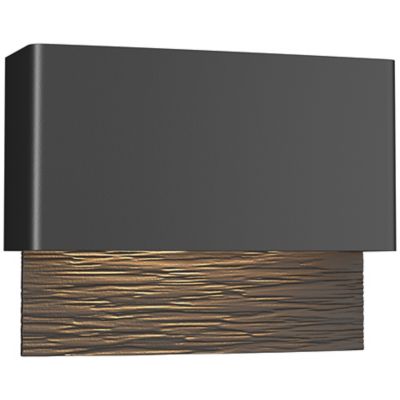 Hubbardton Forge Stratum LED Outdoor Wall Sconce - Color: Bronze - Size: 1 