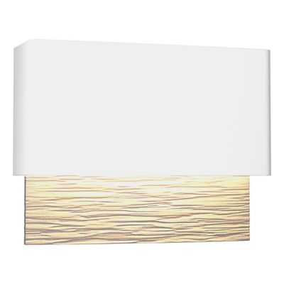 Hubbardton Forge Stratum LED Outdoor Wall Sconce - Color: Silver - Size: 1 