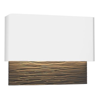 Hubbardton Forge Stratum LED Outdoor Wall Sconce - Color: Black - Size: 1 l