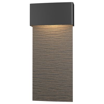 Hubbardton Forge Stratum Tall LED Outdoor Wall Sconce - Color: Silver - Siz