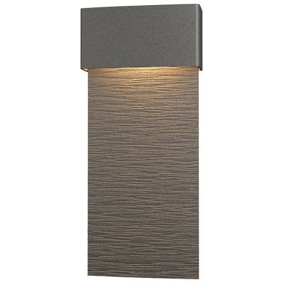 Hubbardton Forge Stratum Tall LED Outdoor Wall Sconce - Color: Silver - Siz