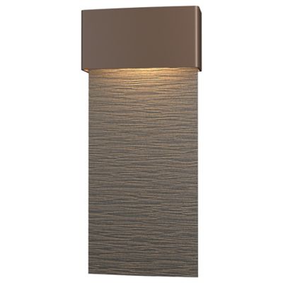 Hubbardton Forge Stratum Tall LED Outdoor Wall Sconce - Color: Silver - Siz