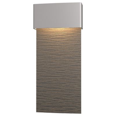 Hubbardton Forge Stratum Tall LED Outdoor Wall Sconce - Color: Silver - Siz