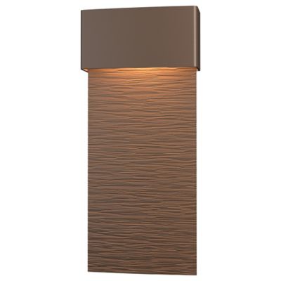 Hubbardton Forge Stratum Tall LED Outdoor Wall Sconce - Color: Bronze - Siz