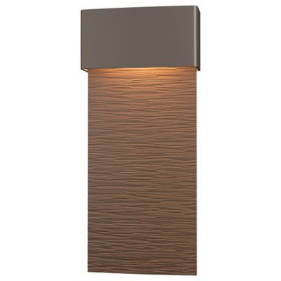 Hubbardton Forge Stratum Tall LED Outdoor Wall Sconce - Color: Bronze - Siz