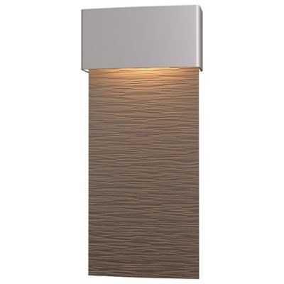 Hubbardton Forge Stratum Tall LED Outdoor Wall Sconce - Color: Grey - Size: