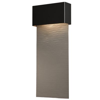 Hubbardton Forge Stratum Tall LED Outdoor Wall Sconce - Color: Silver - Siz