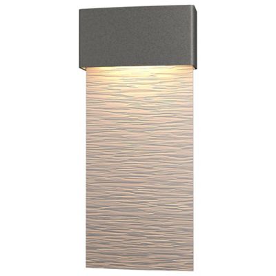 Hubbardton Forge Stratum Tall LED Outdoor Wall Sconce - Color: Silver - Siz