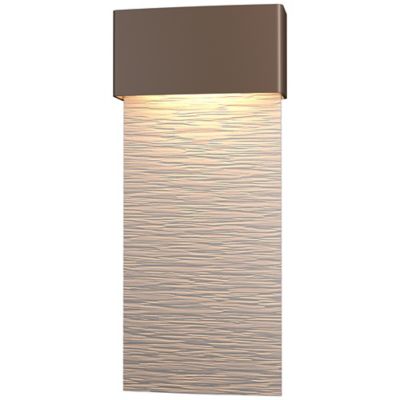 Hubbardton Forge Stratum Tall LED Outdoor Wall Sconce - Color: Silver - Siz