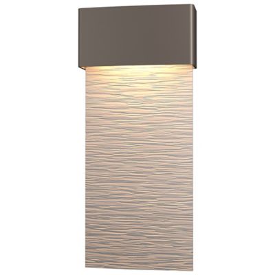 Hubbardton Forge Stratum Tall LED Outdoor Wall Sconce - Color: Silver - Siz