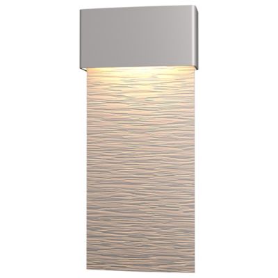 Hubbardton Forge Stratum Tall LED Outdoor Wall Sconce - Color: Silver - Siz